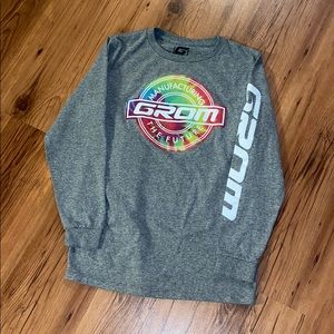 GROM Grey and Tie-Dye long sleeve